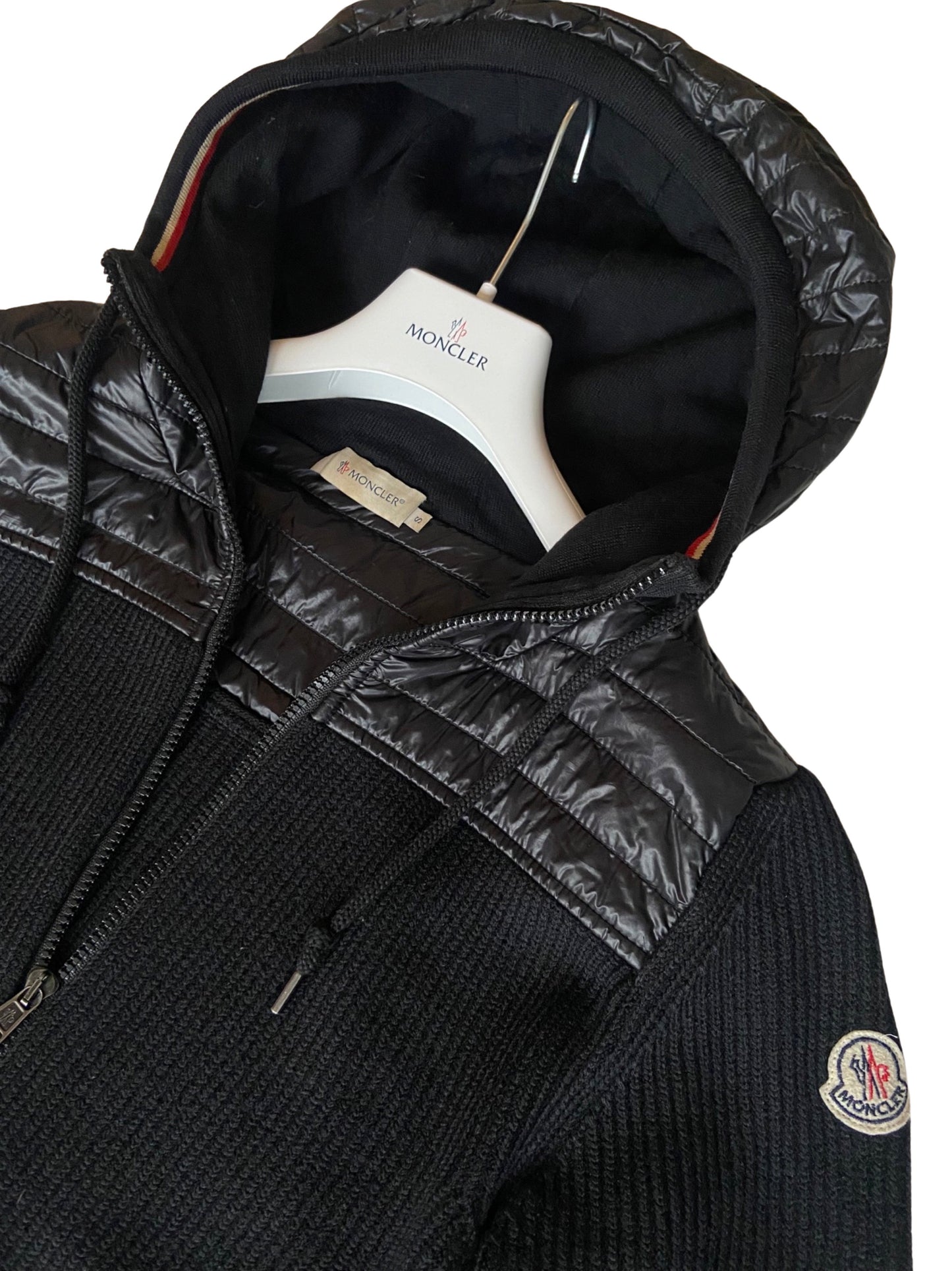 Moncler hooded cardigan jacket