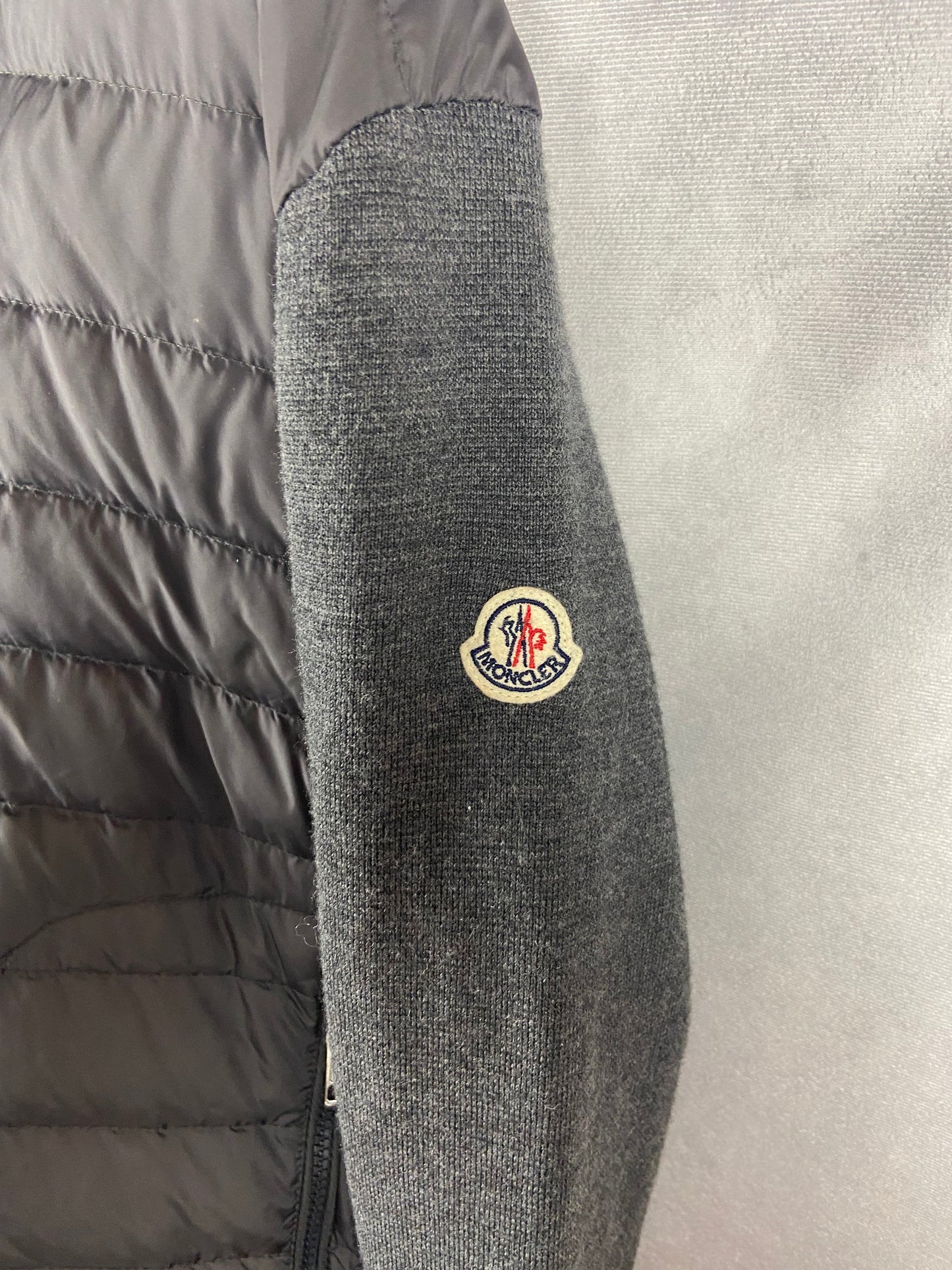 Moncler padded wool cardigan jacket