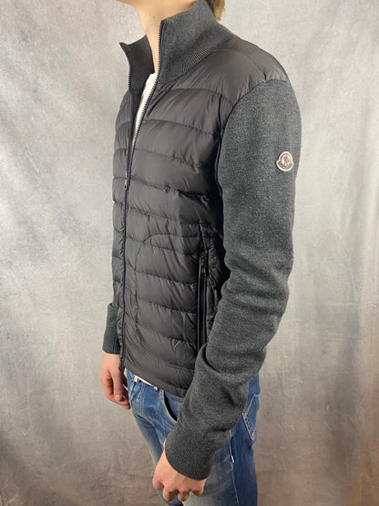 Moncler padded wool cardigan jacket