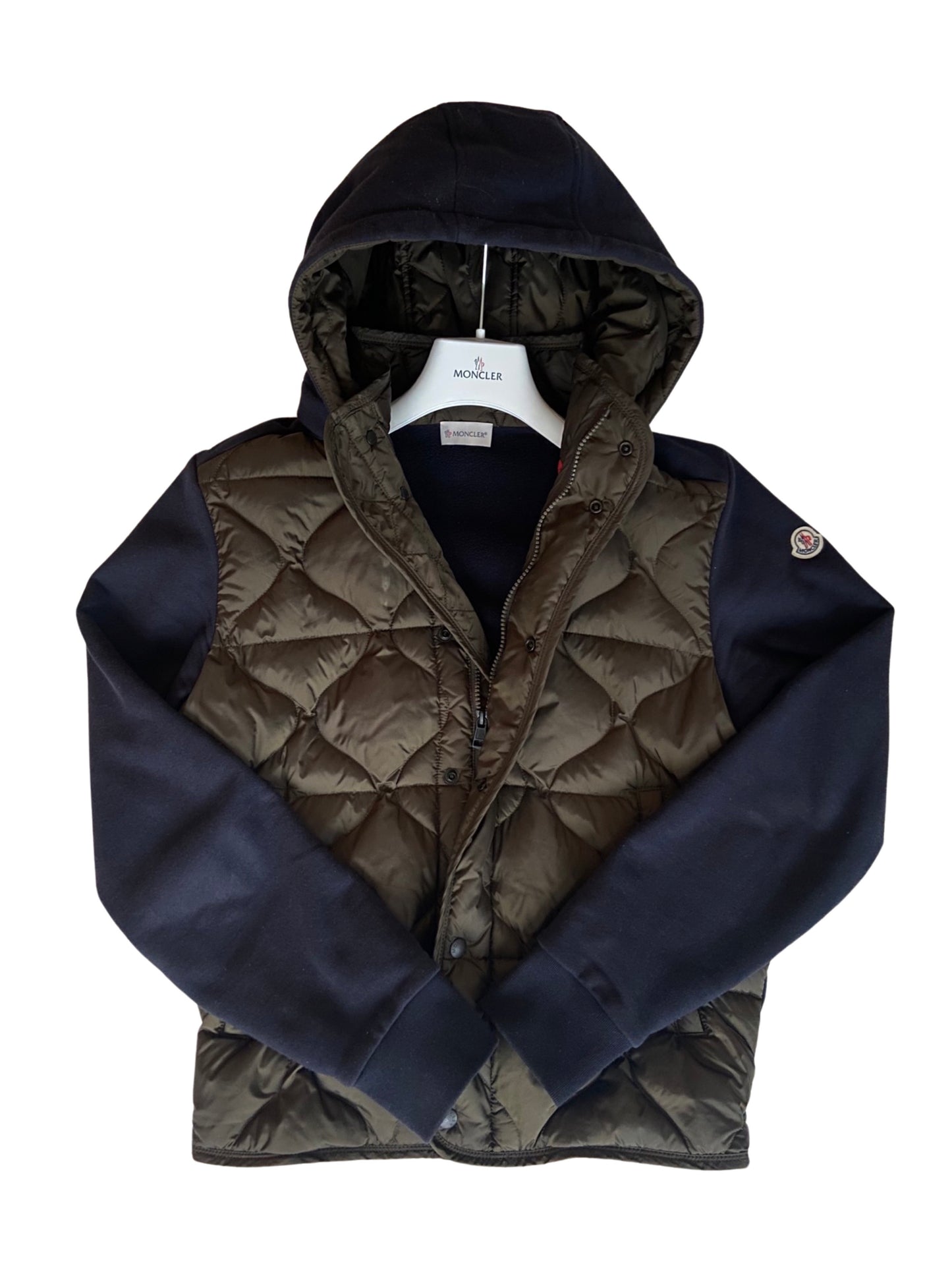 Moncler hooded cardigan jacket